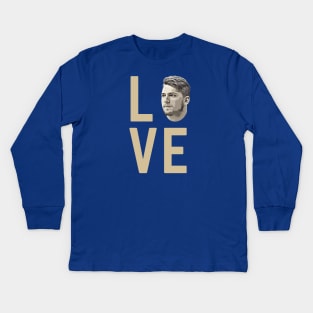 Luka Doncic Love Kids Long Sleeve T-Shirt